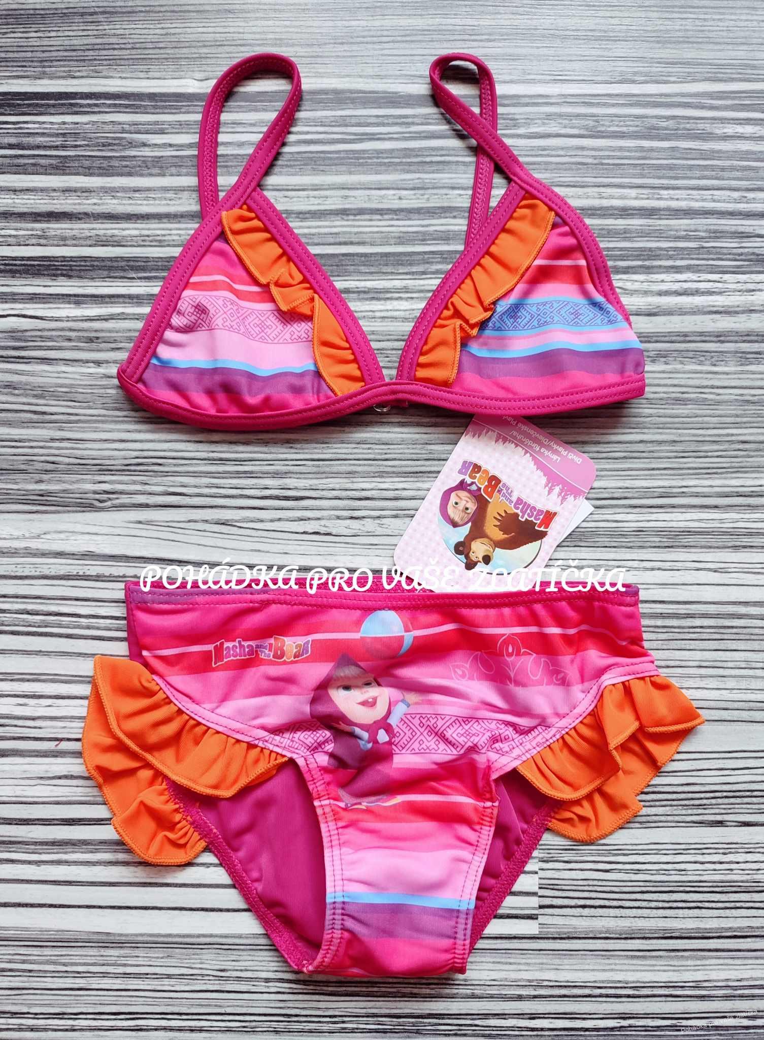 Dívčí plavky MÁŠA A MEDVĚD
