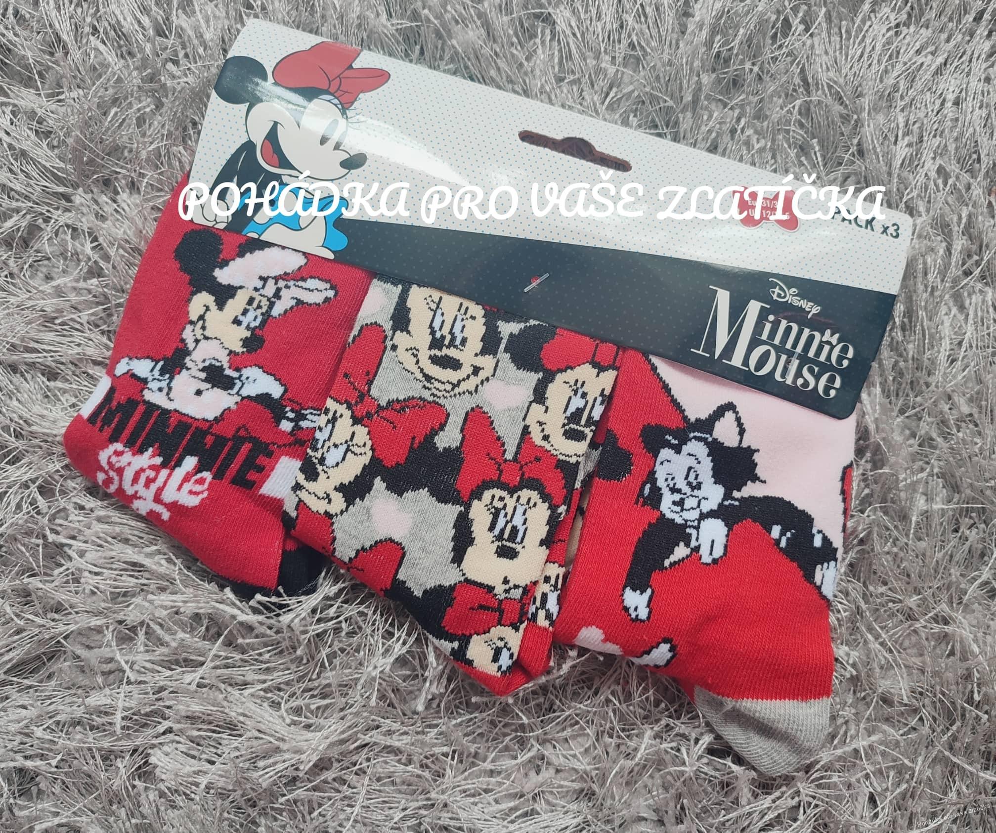 Dívčí ponožky MINNIE MOUSE 3pack