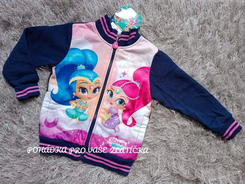 Dívčí mikina SHIMMER&SHINE zateplená