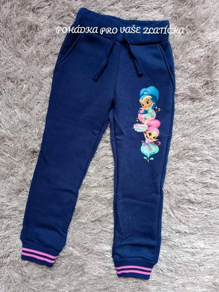 Dívčí tepláky SHIMMER&SHINE zateplené