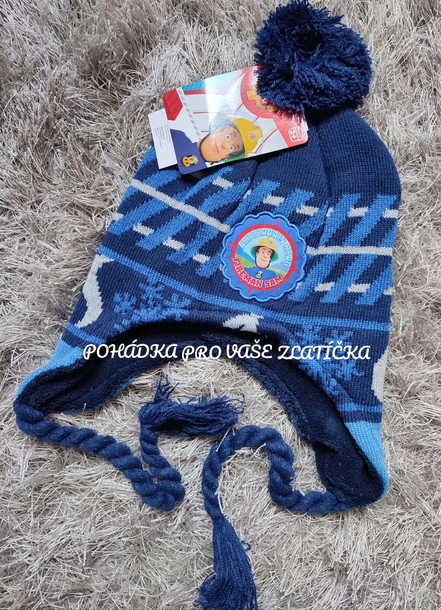 Chlapecká zimní čepice POŽÁRNÍK SAM