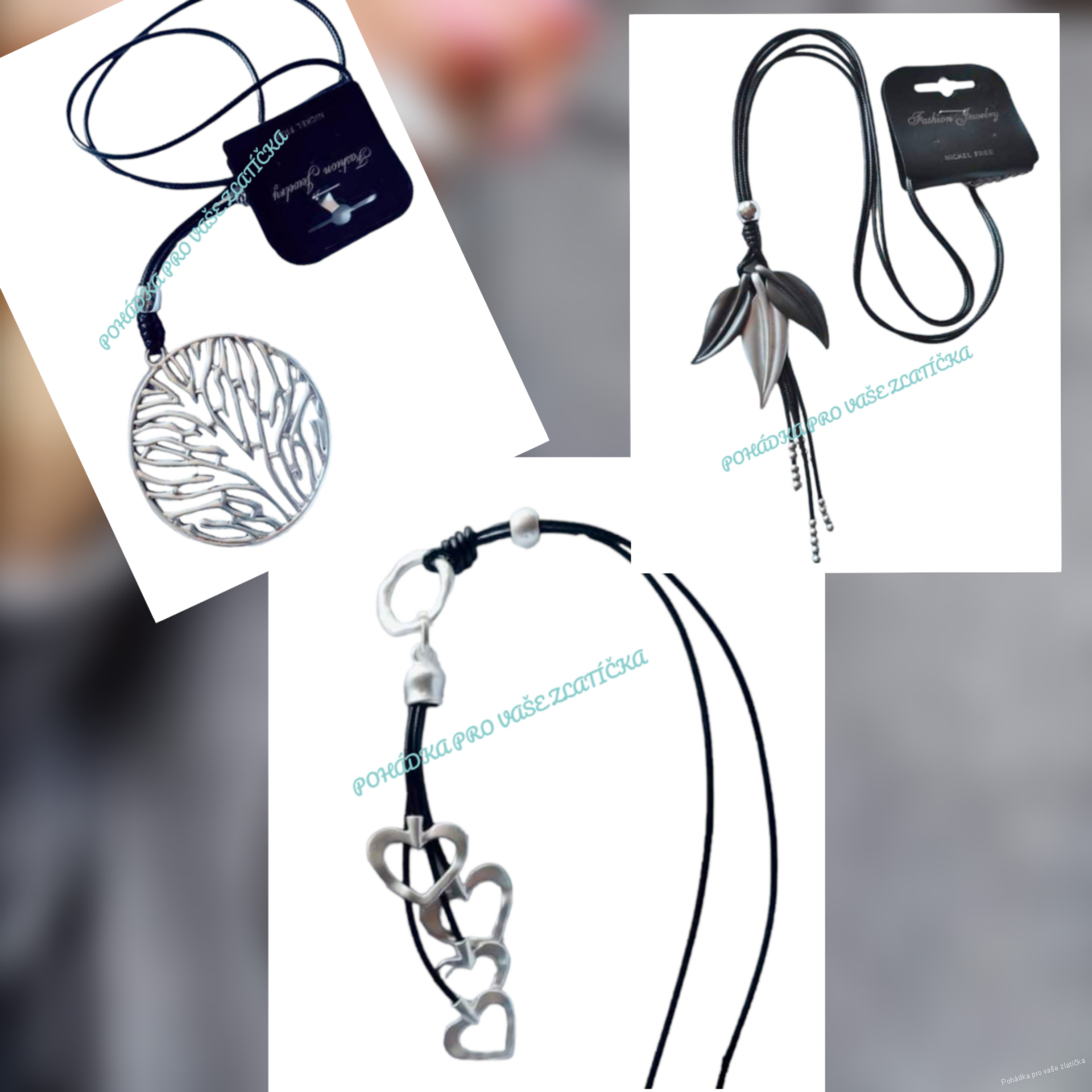 Dámský dlouhý stylový náhrdelník 