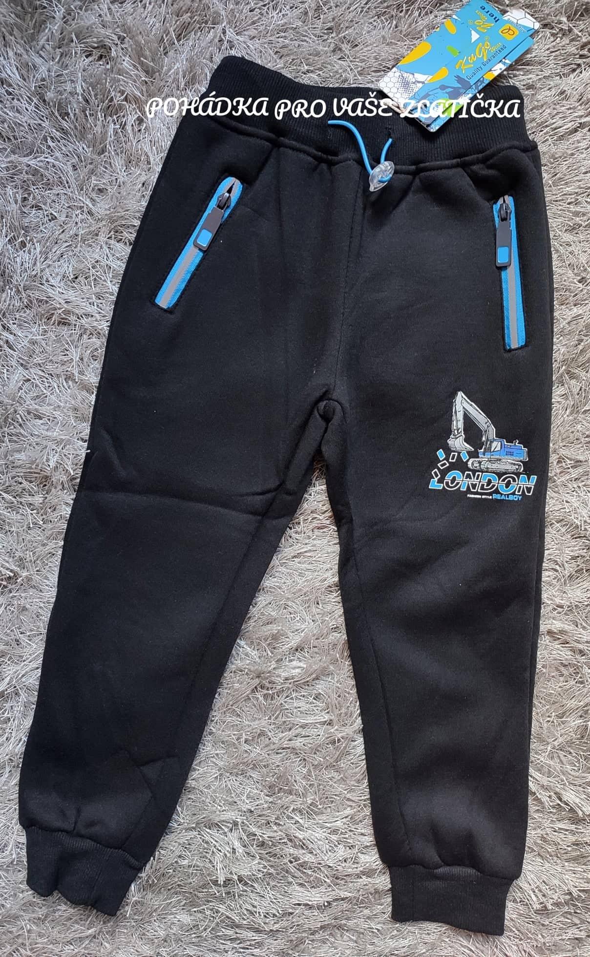 Chlapecké tepláky KUGO zateplené