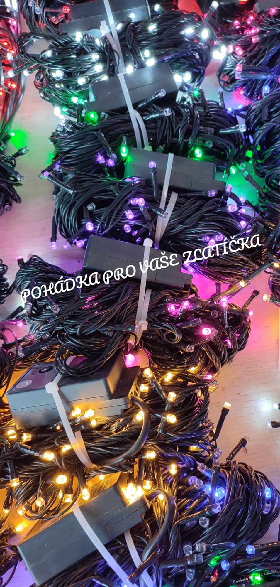 Vánoční osvětlení řetěz 100 LED diod