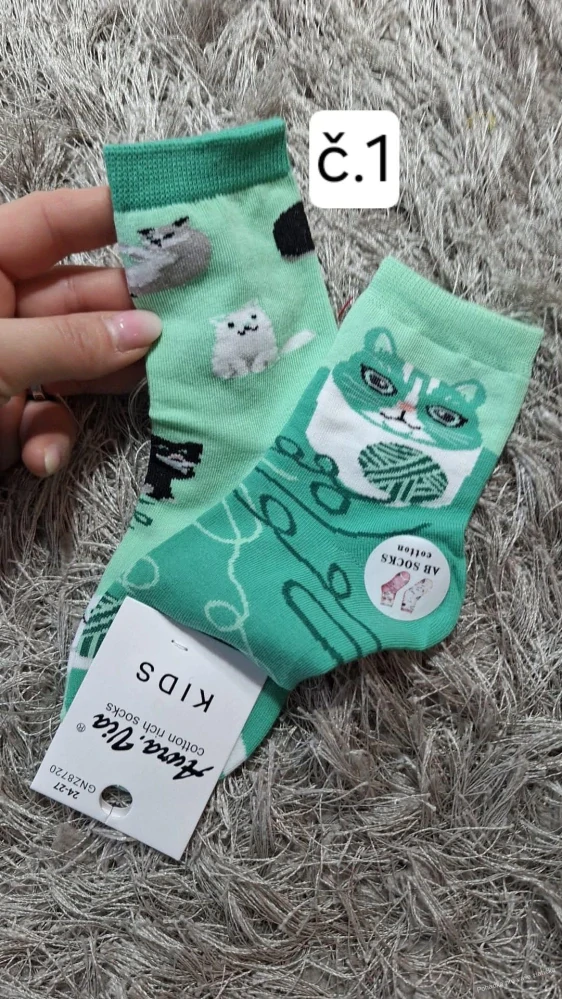 Dětské veselé ponožky - každá jiná AURA.VIA