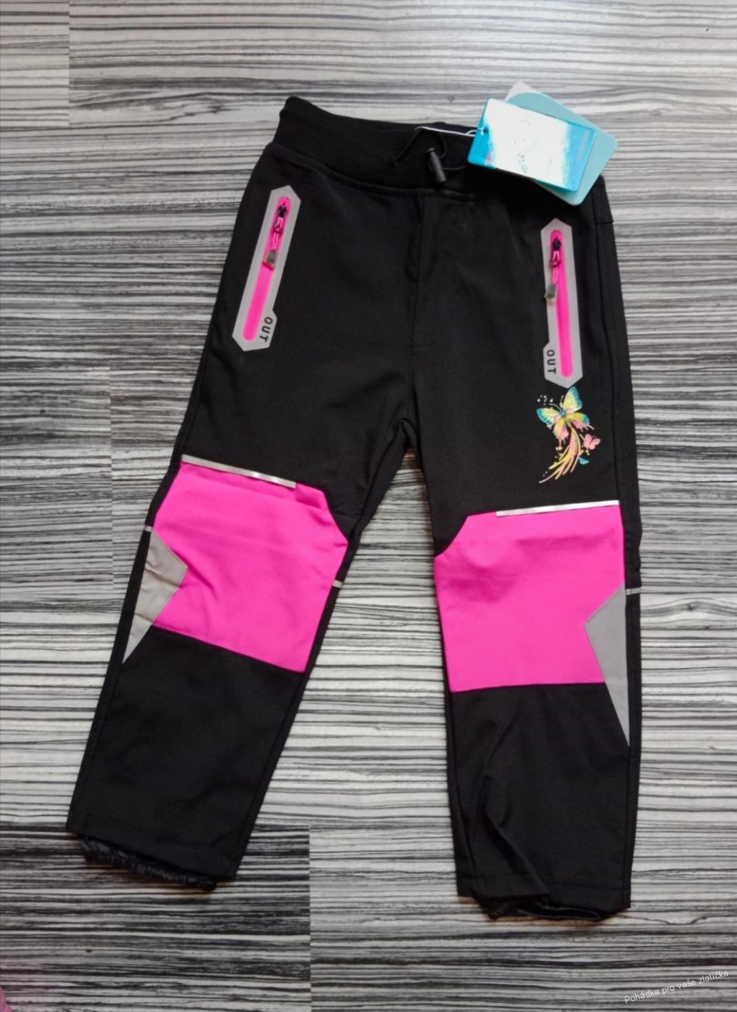 Dívčí softshellové kalhoty KUGO jarní (80)