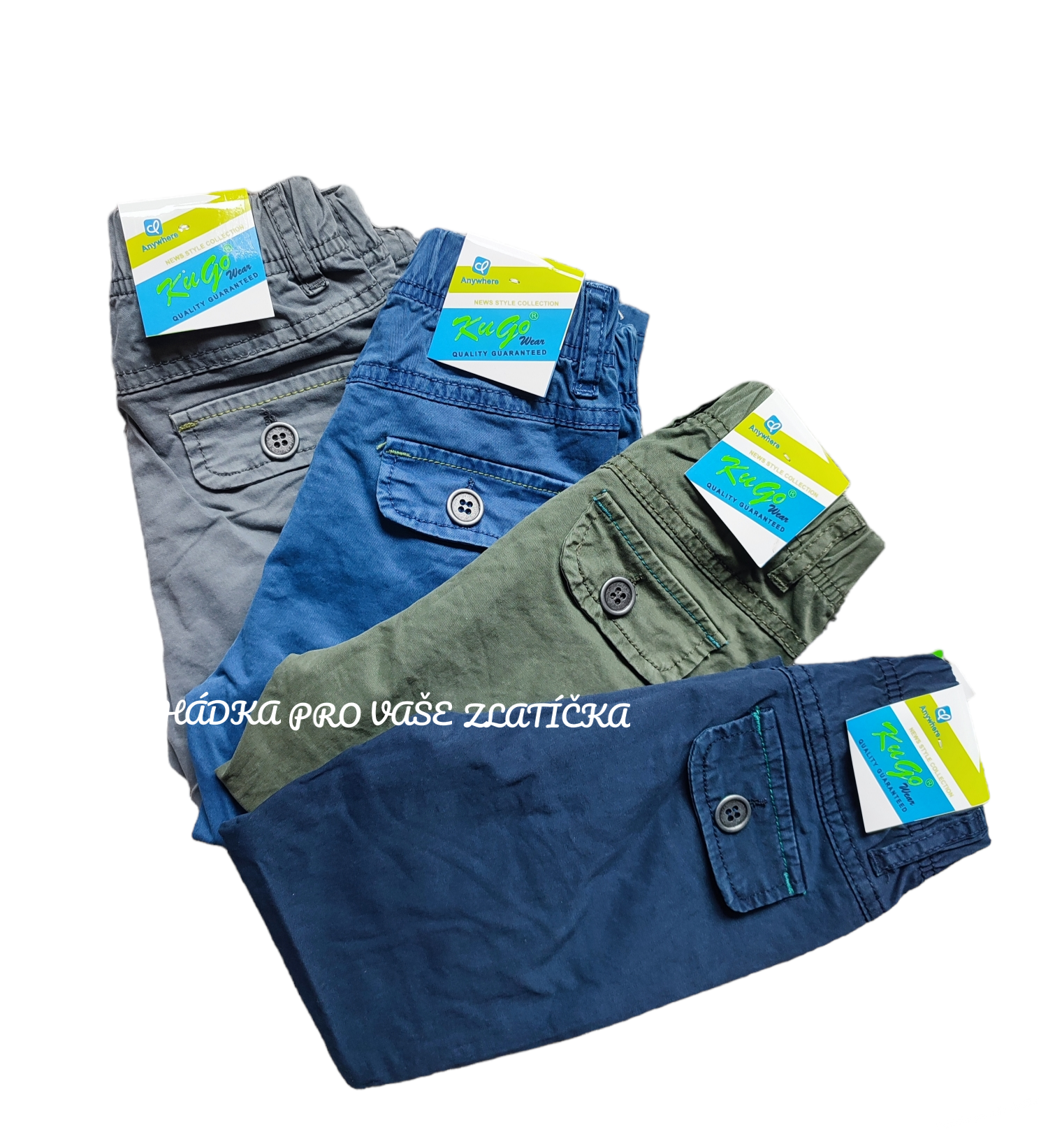 Dětské bavlněné kalhoty KUGO