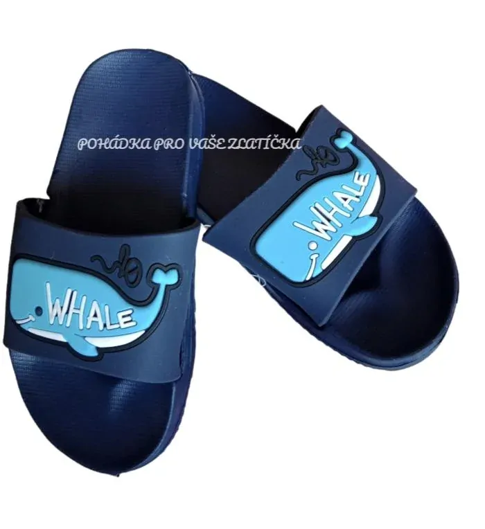 Chlapecké 3D pantofle Whale