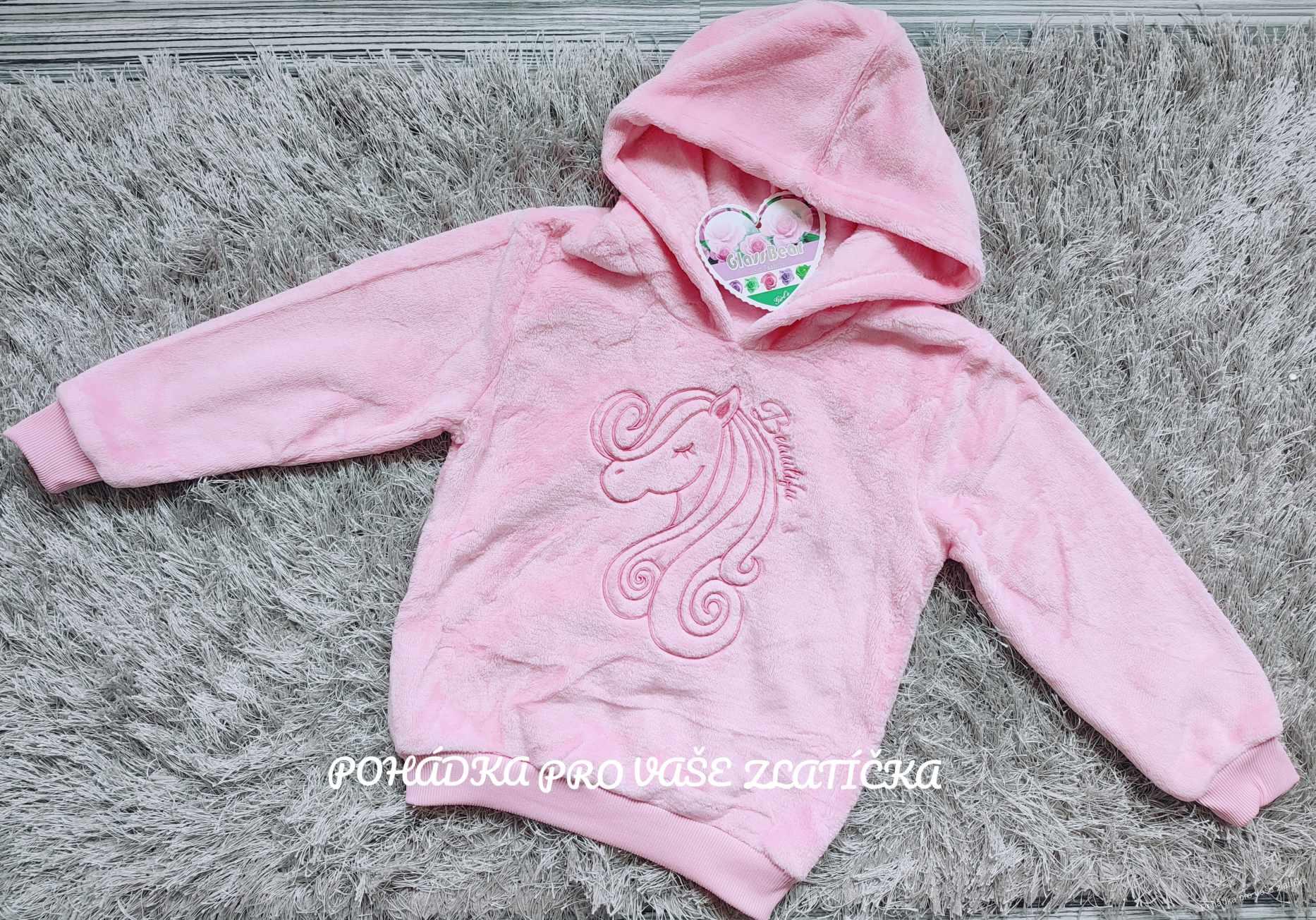 Dívčí plyšová mikina (116-146)