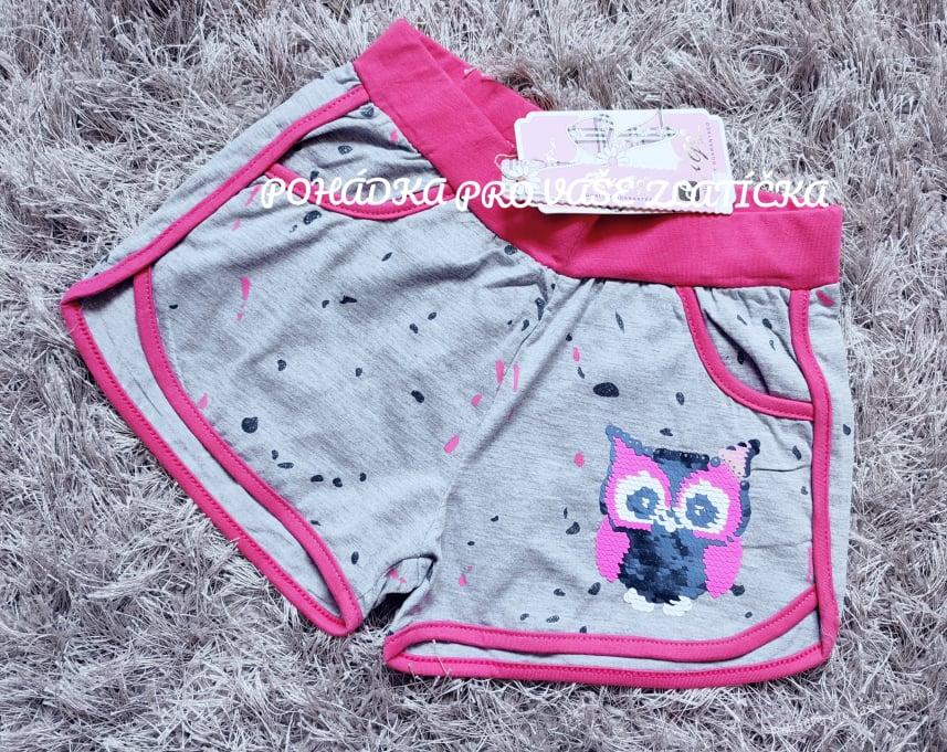 Dívčí kraťasy KUGO sova