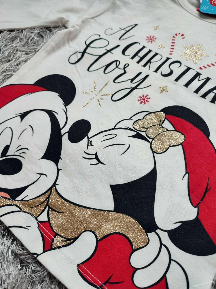 Vánoční triko MINNIE&MICKEY MOUSE