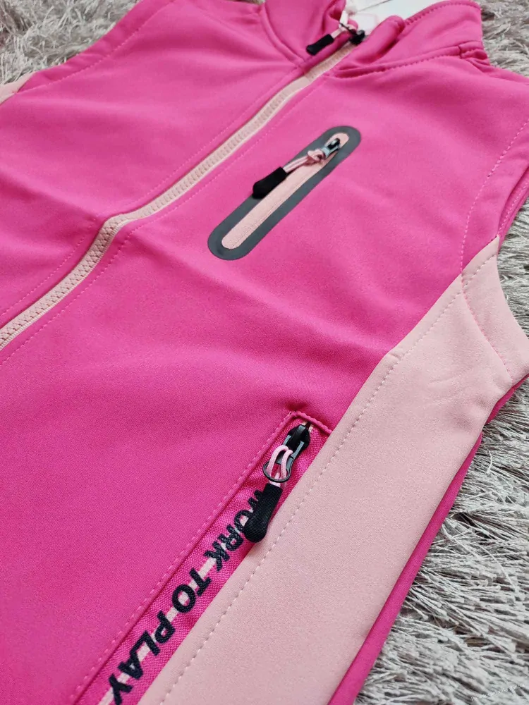 Dětská zateplená softshellová vesta KUGO (164)