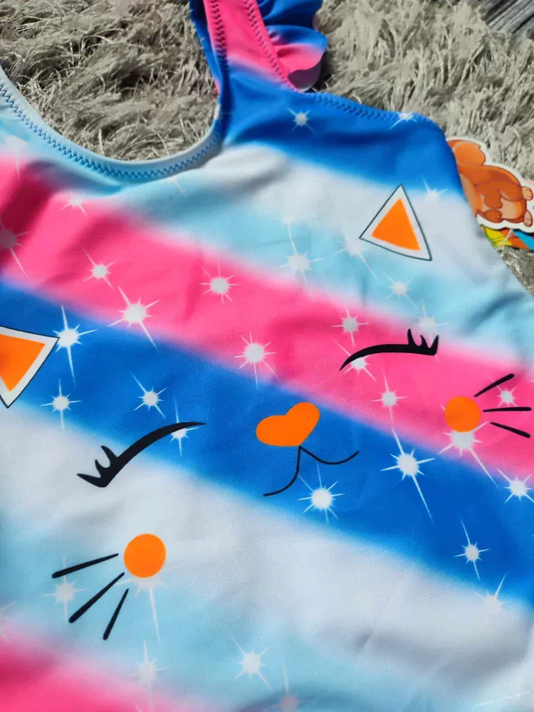 Dívčí duhové plavky MEOW