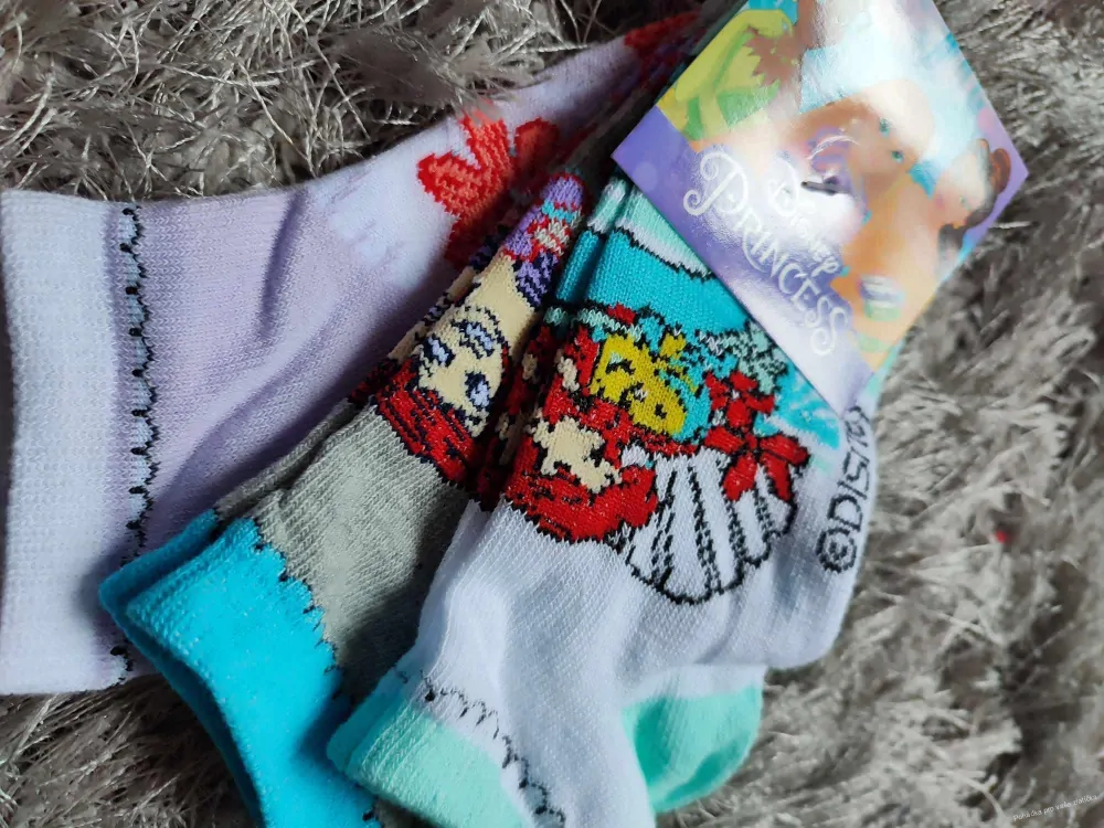 Dívčí kotníkové ponožky Disney 3pack
