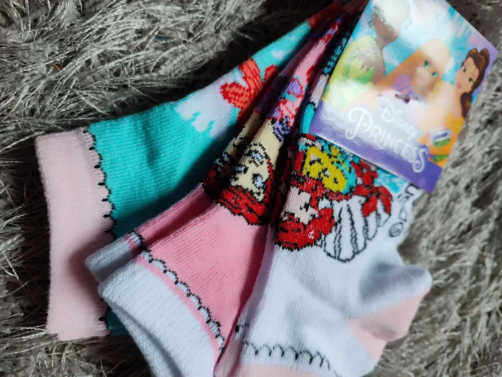 Dívčí kotníkové ponožky Disney 3pack