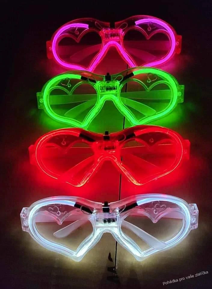LED BRÝLE SRDCE