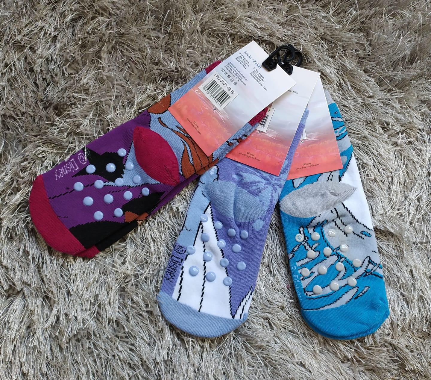 Dívčí thermo ponožky FROZEN s protiskluzem 3pack
