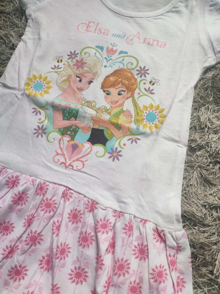 Dívčí bavlněné šaty FROZEN (122)