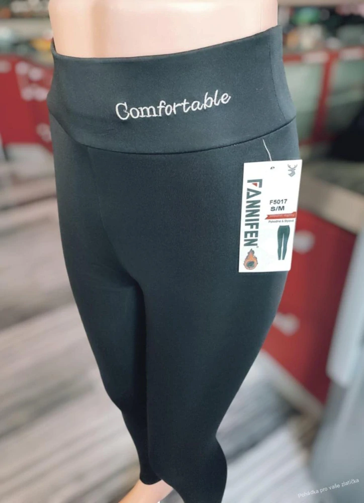 Dámské vysoké zateplené legíny COMFORTABLE