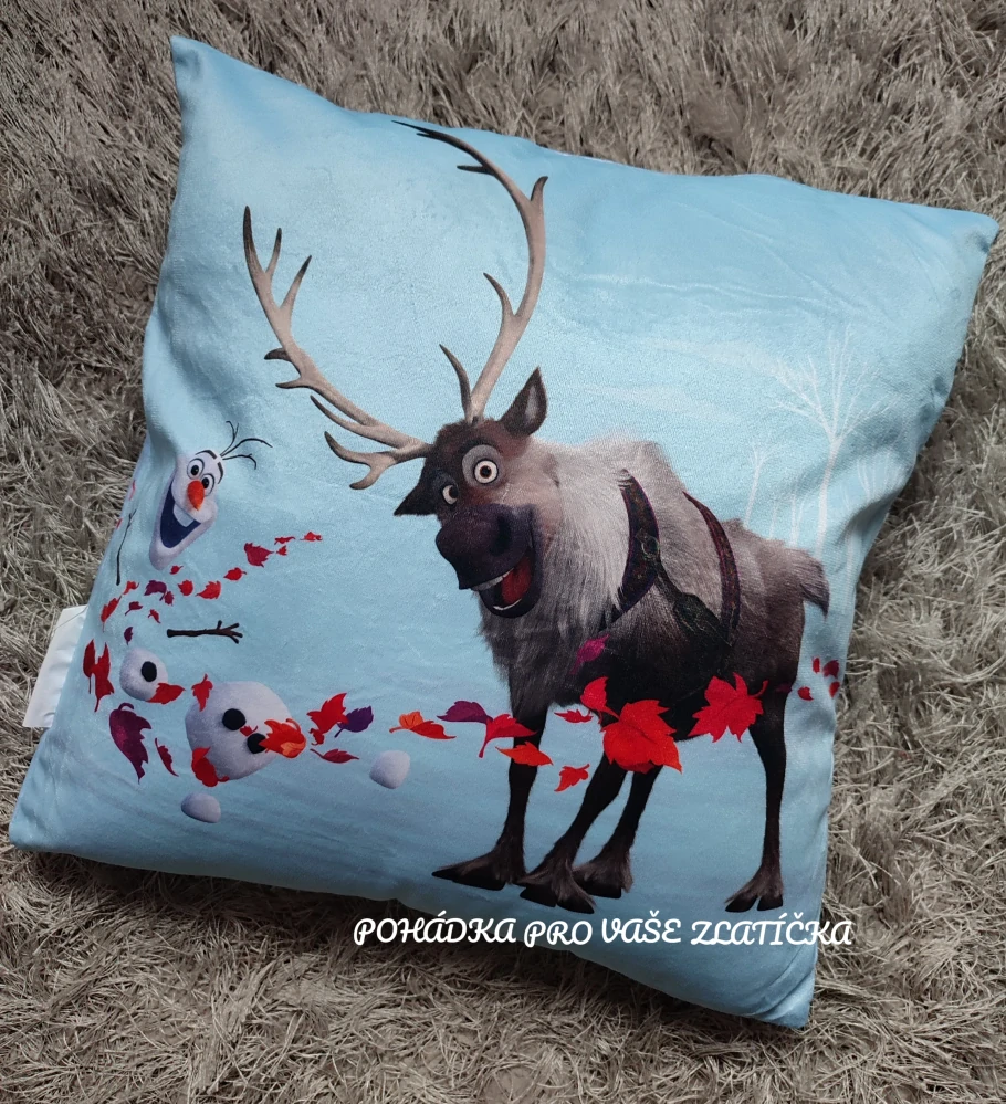 Oboustranný semišový polštářek FROZEN