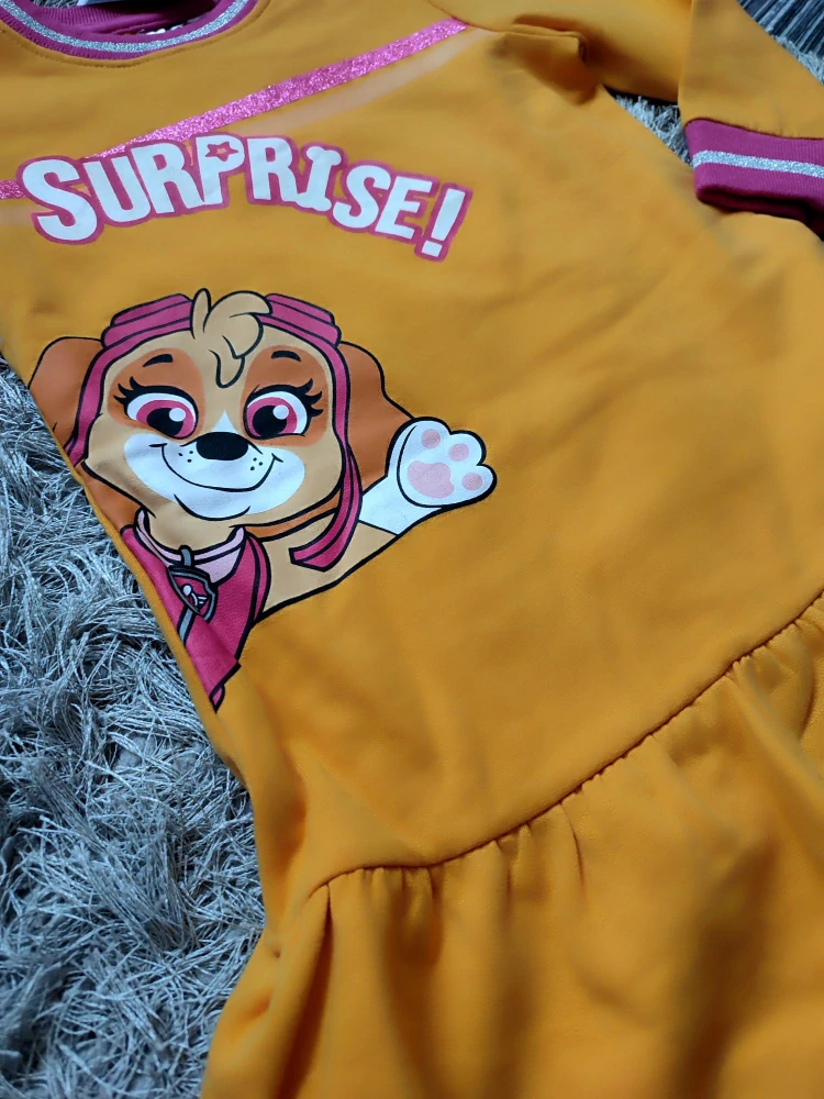 Dívčí šaty PAW PATROL zateplené