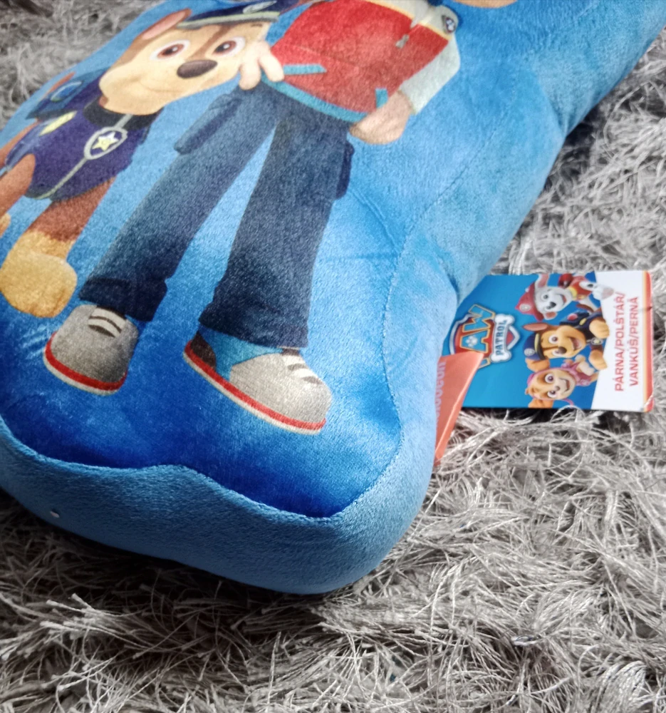 Semišový tvarovaný polštářek PAW PATROL 