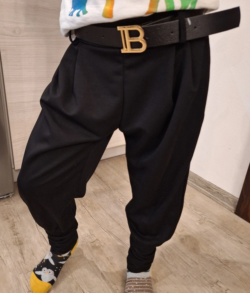 Dívčí kalhoty s páskem