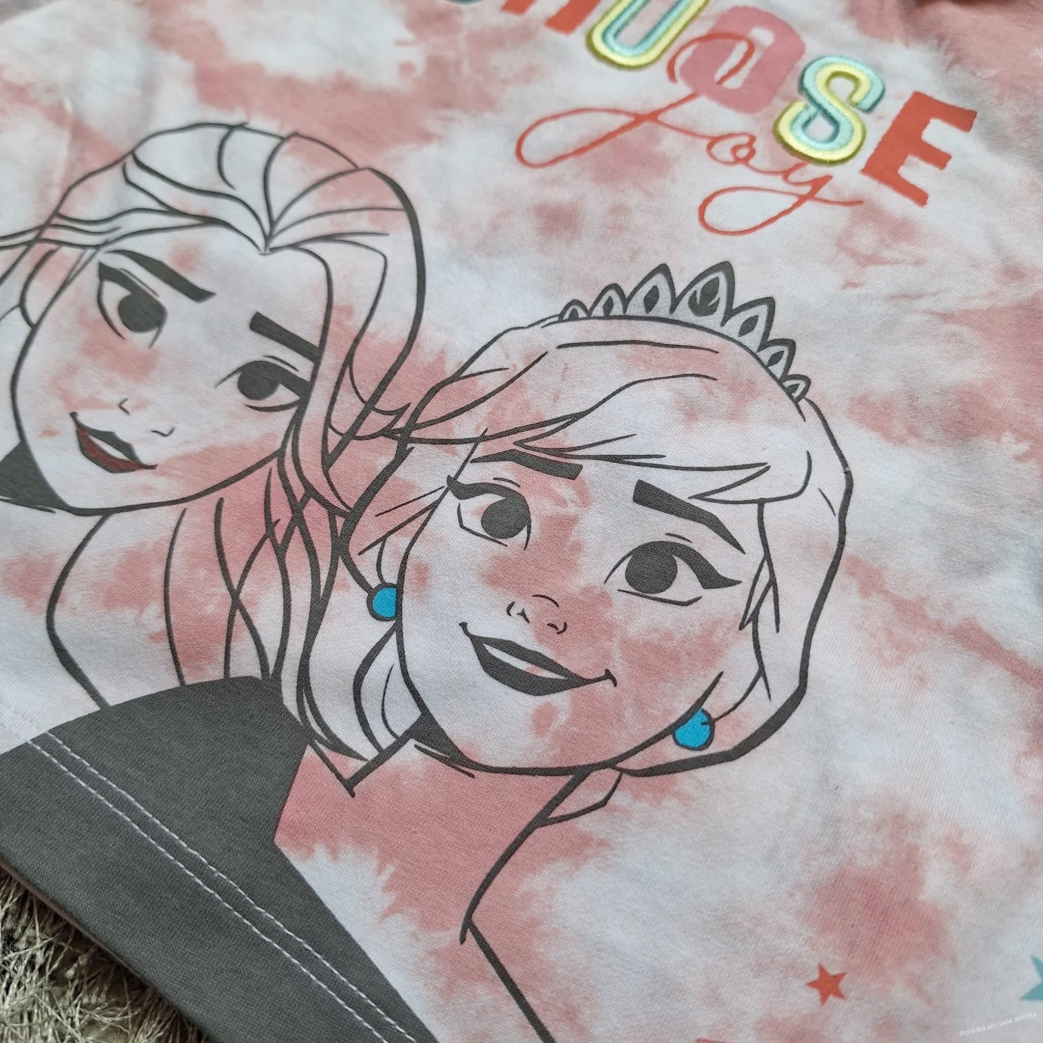 Dívčí triko crop top FROZEN 