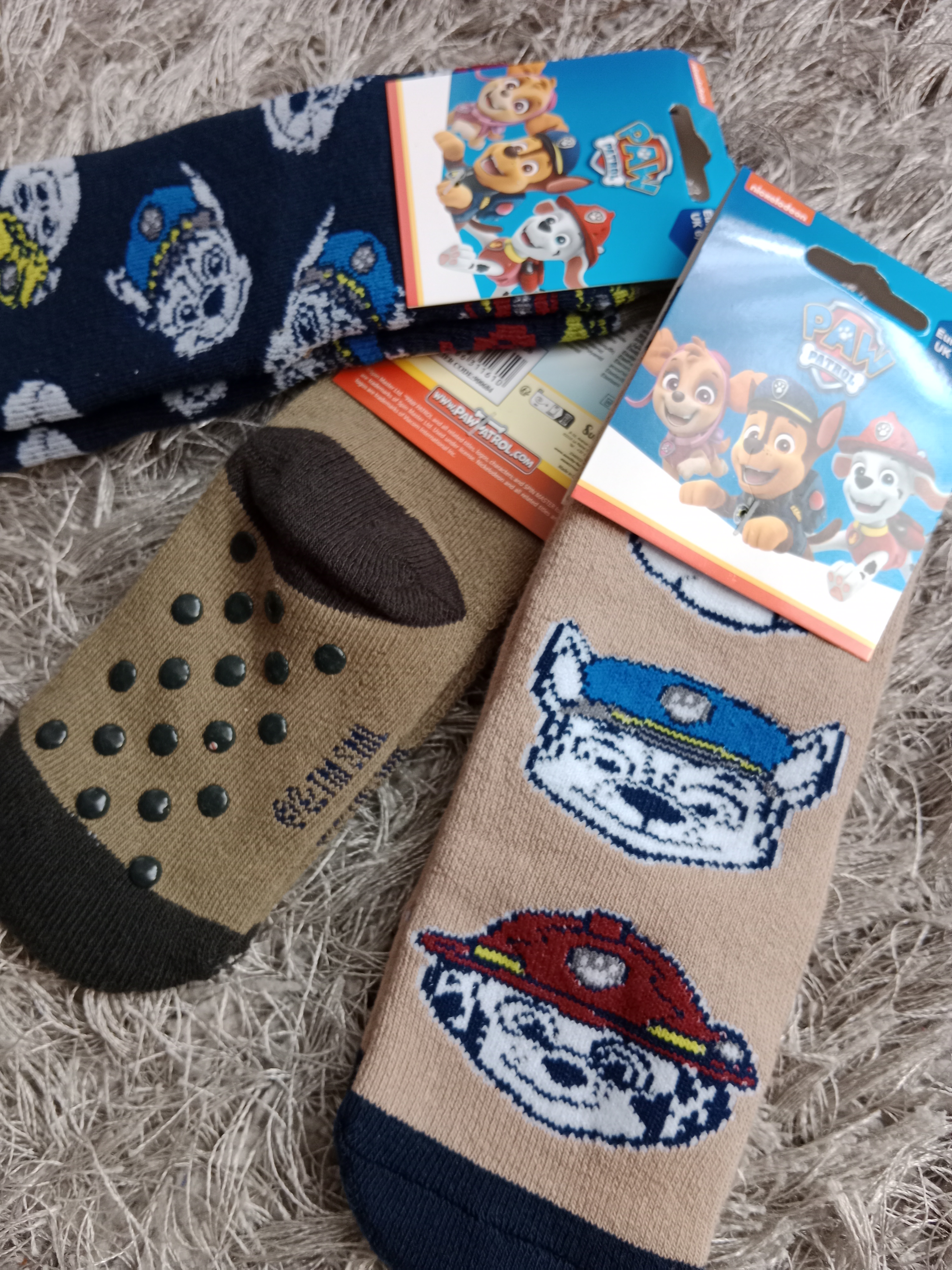 Chlapecké thermo ponožky PAW PATROL 3pack protiskluzové