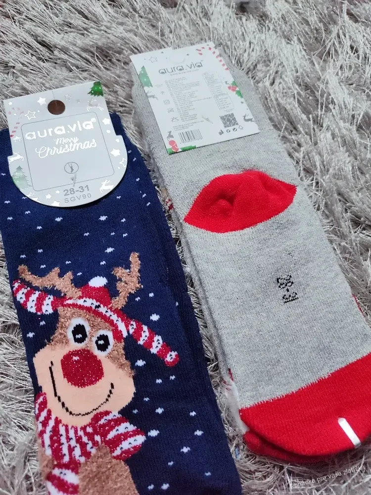 Dětské vánoční thermo ponožky Aura.Via 1pár