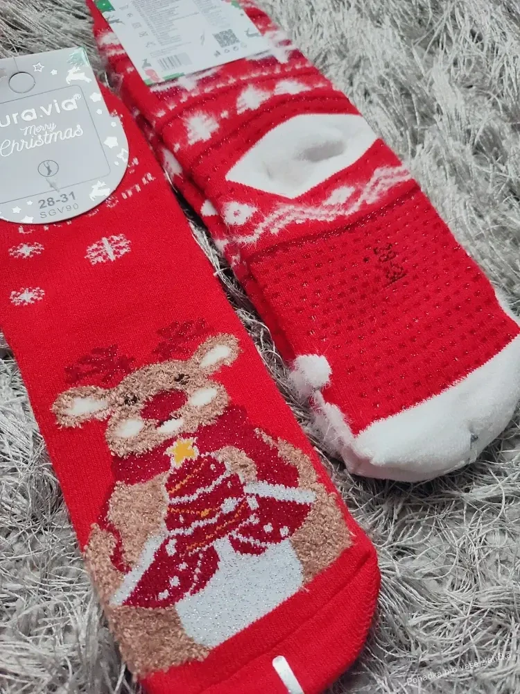 Dětské vánoční thermo ponožky Aura.Via 1pár