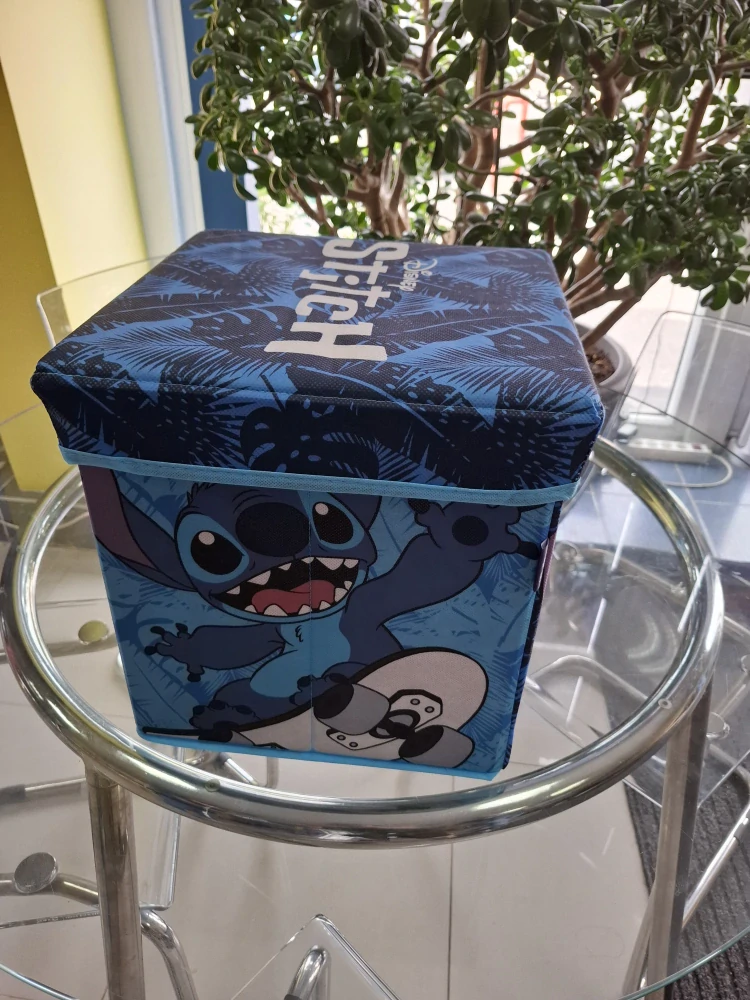 Skládací úložný box a taburet 2 v 1 Stitch
