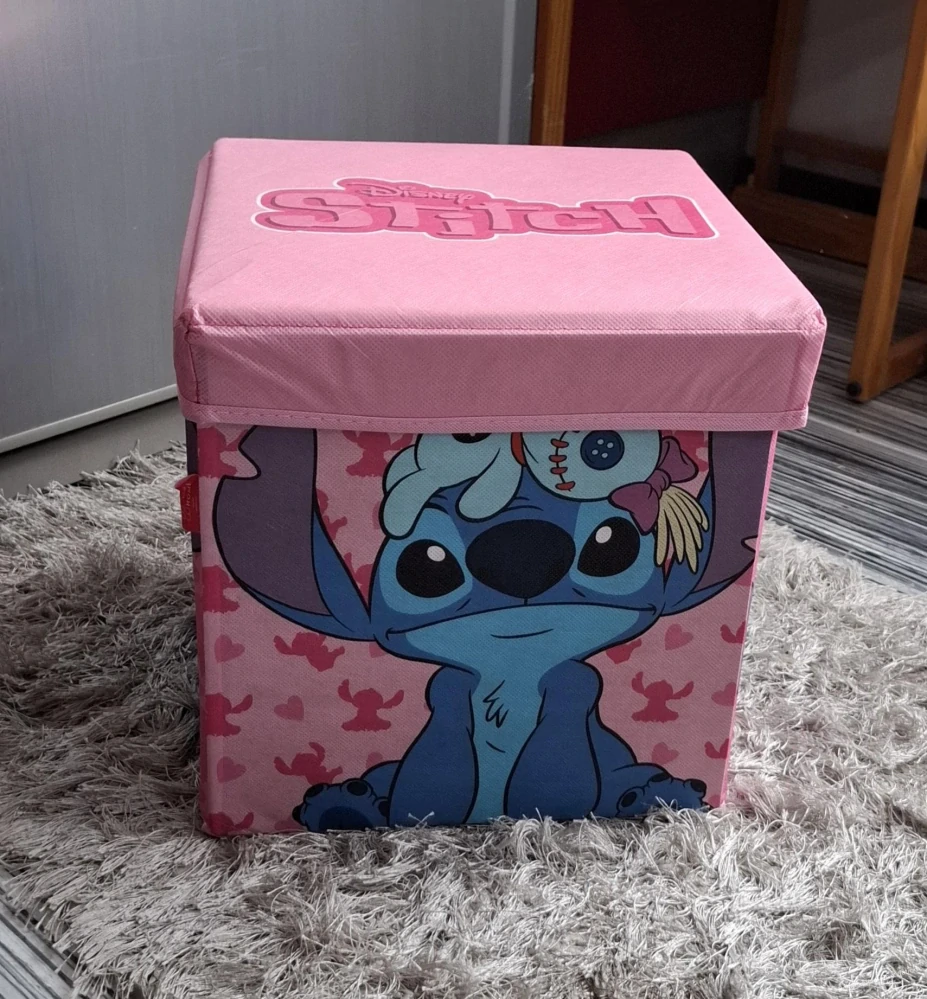 Skládací úložný box a taburet 2 v 1 Stitch