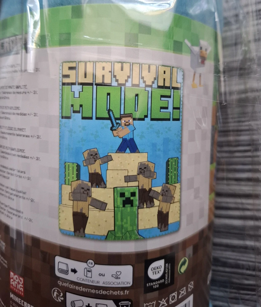 Fleecová deka MINECRAFT 