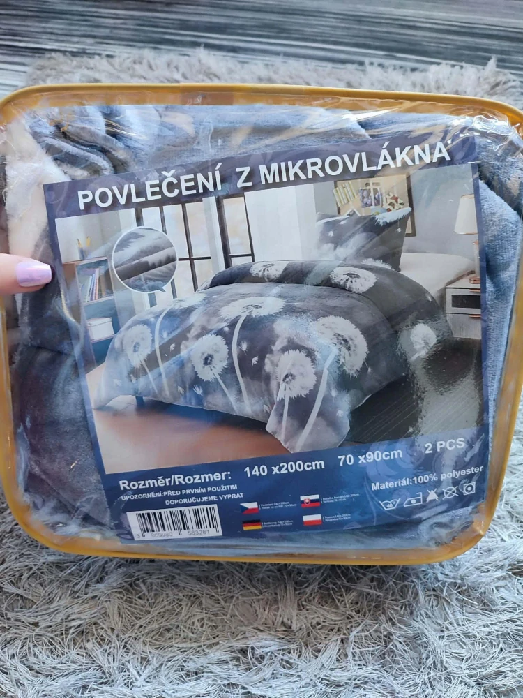 Hřejivé povlečení z mikroplyše PAMPELIŠKY 