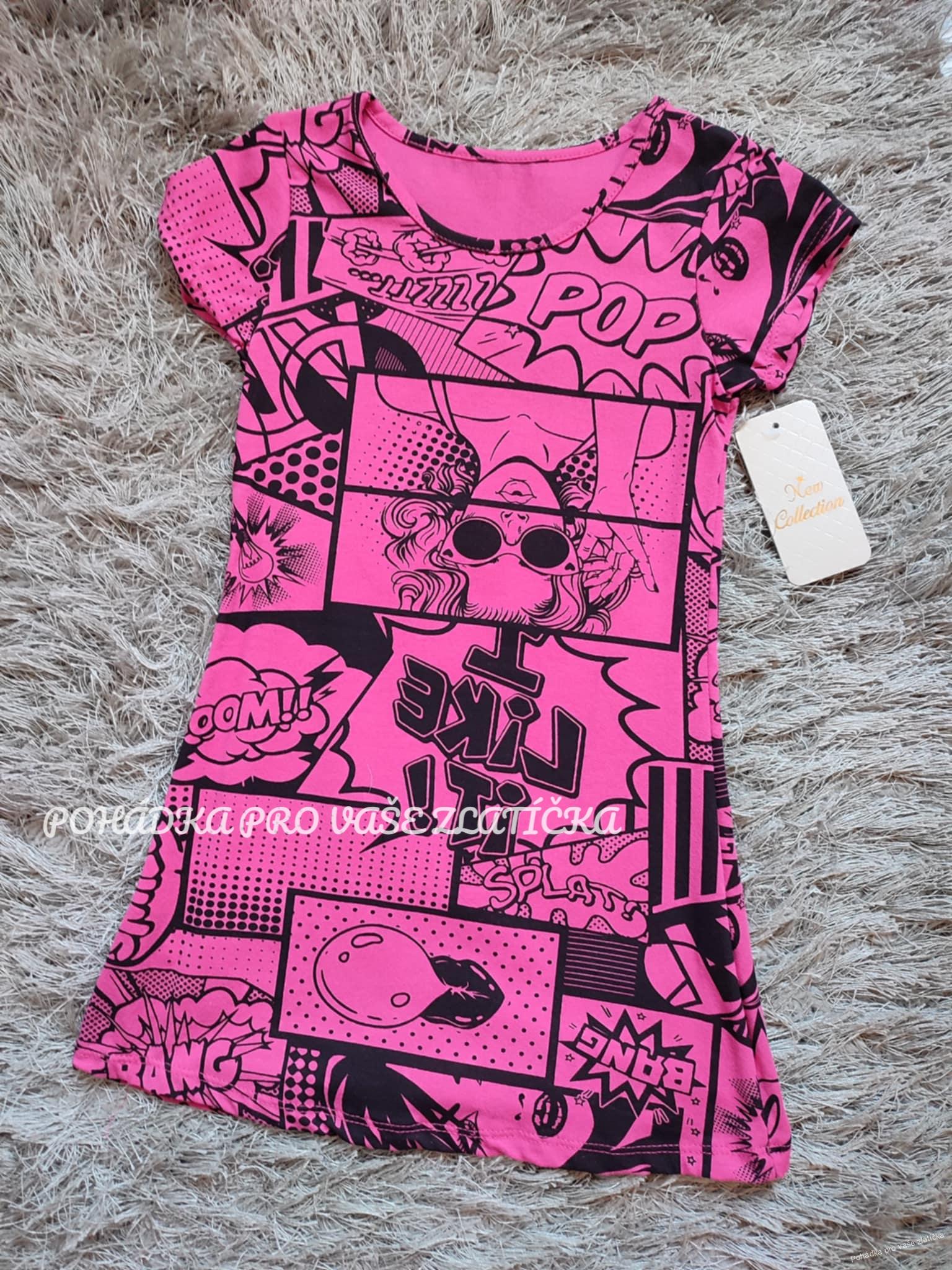 Dívčí bavlněná tunika/šaty