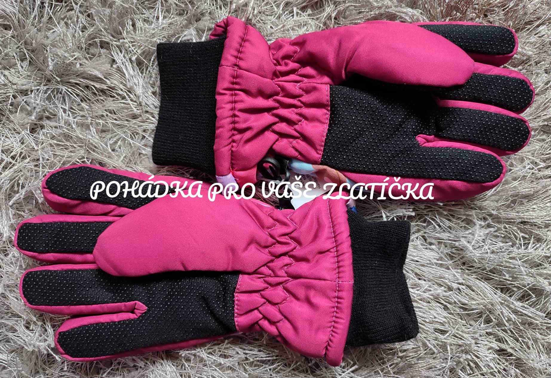 Dívčí zimní lyžařské rukavice BING