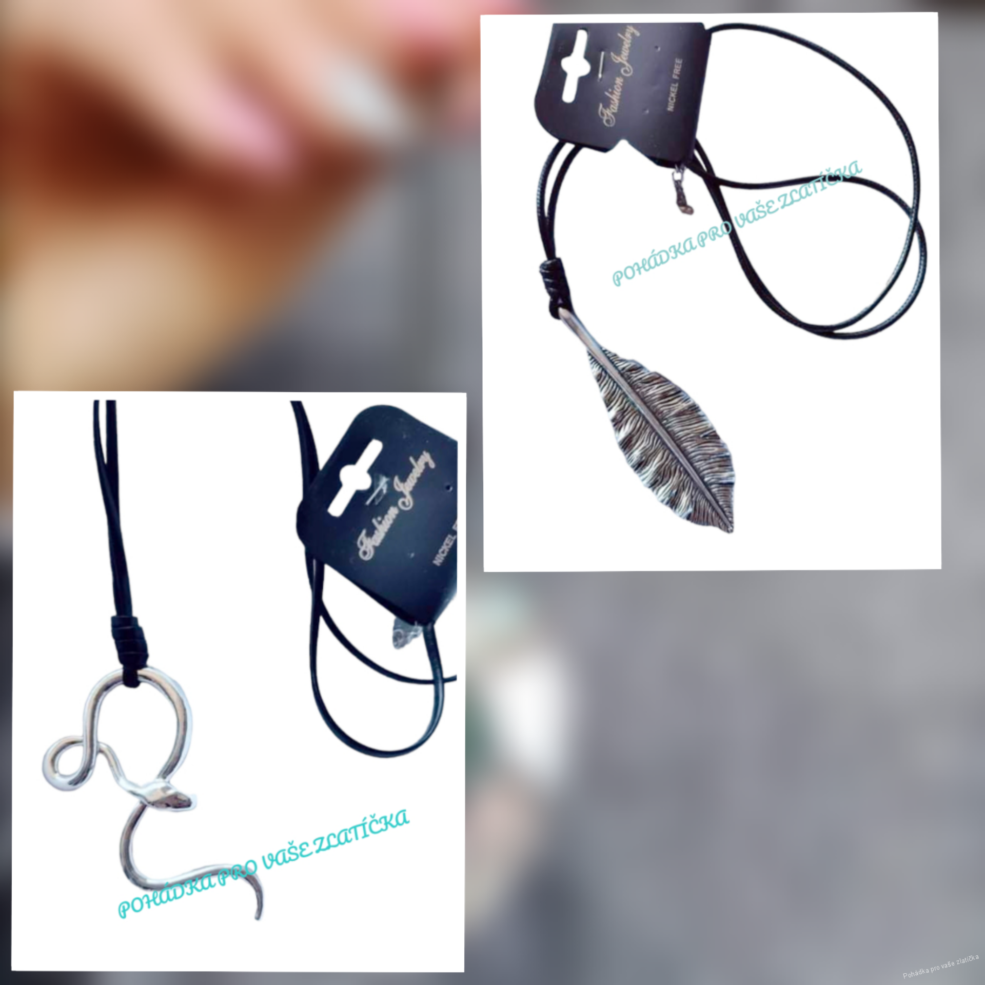 Dámský dlouhý stylový náhrdelník 