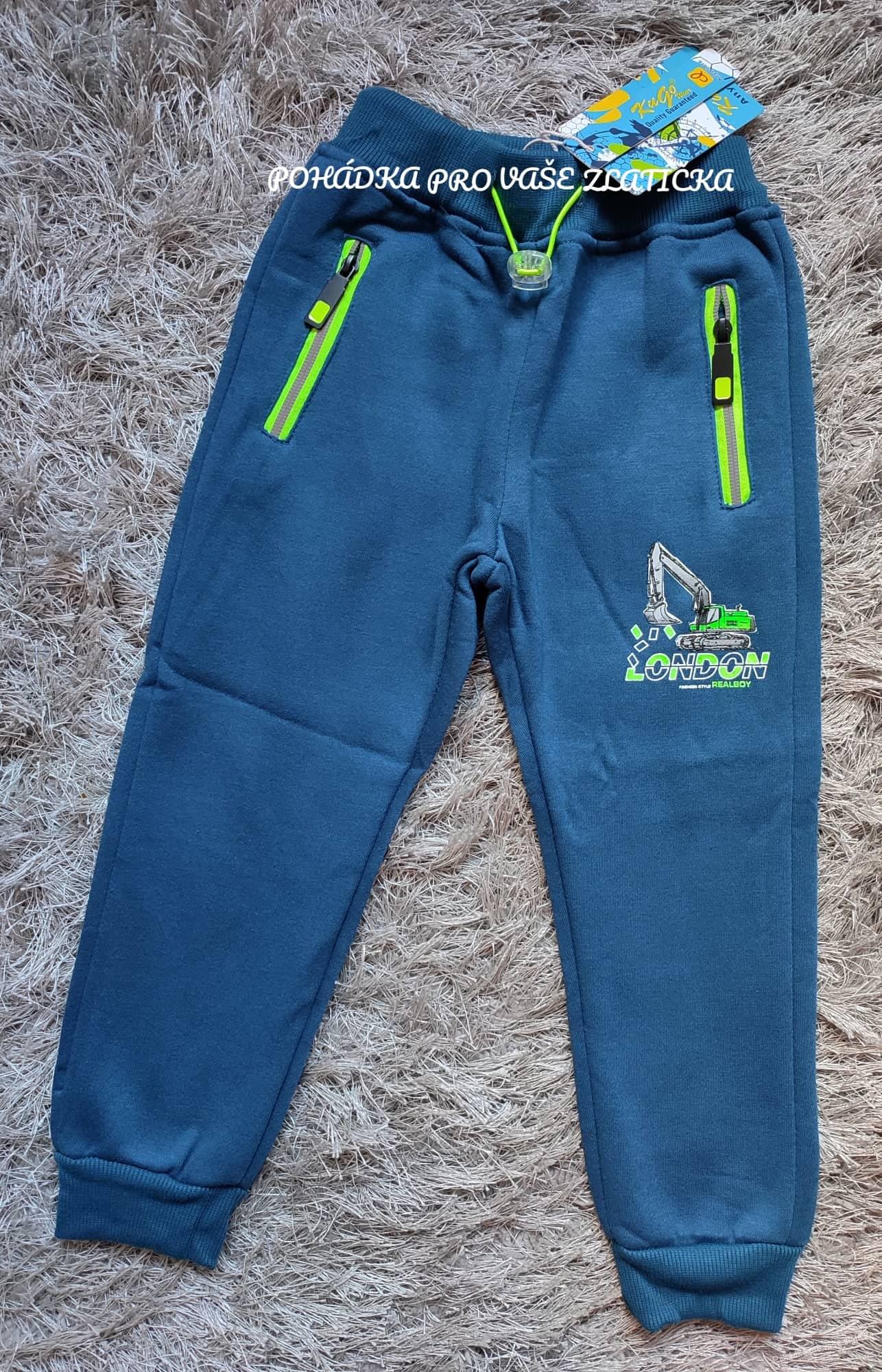 Chlapecké tepláky KUGO zateplené