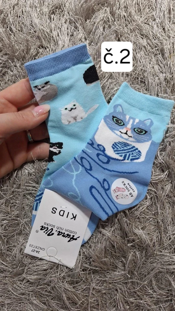 Dětské veselé ponožky - každá jiná AURA.VIA