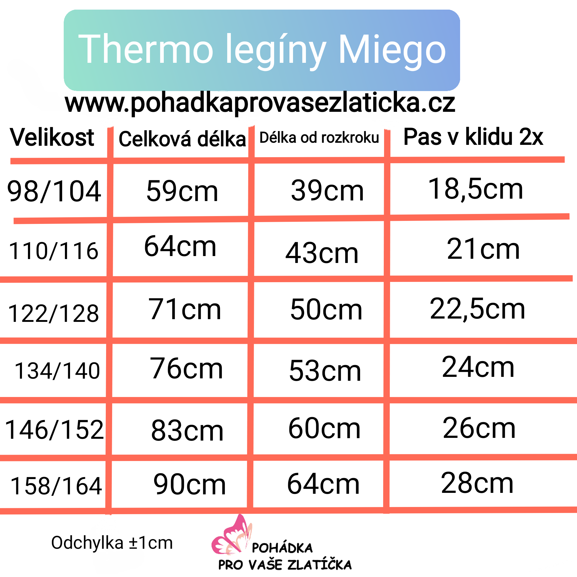 Dětské thermo legíny