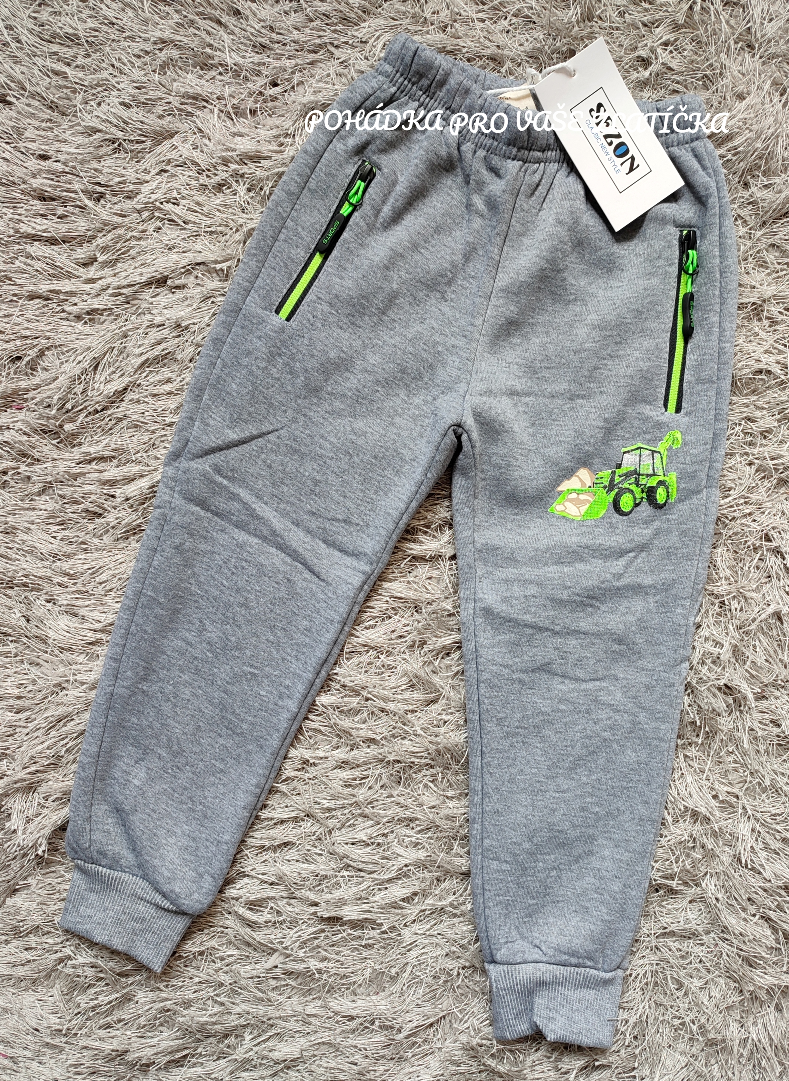 Chlapecké tepláky SEZON zateplené (98)