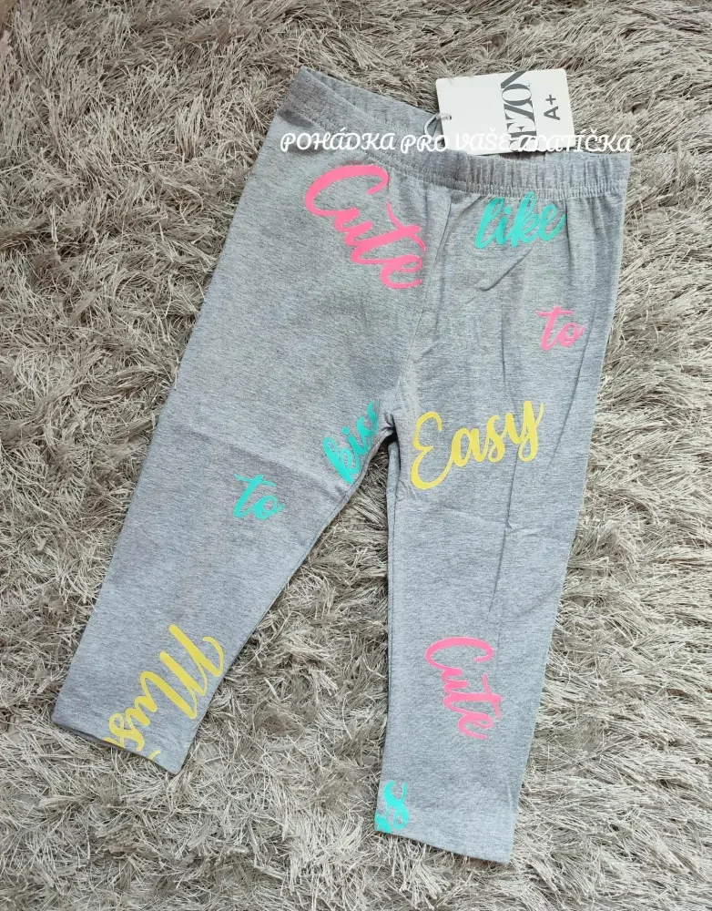 Dívčí 3/4 legíny SEZON (116-146)