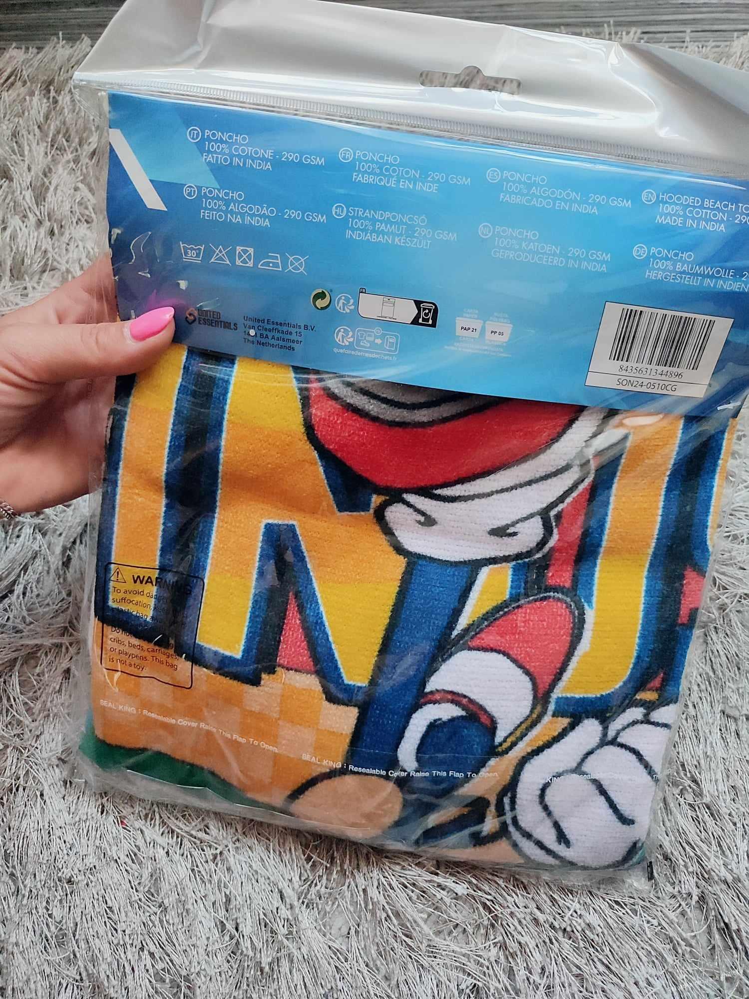 Dětské bavlněné pončo SONIC