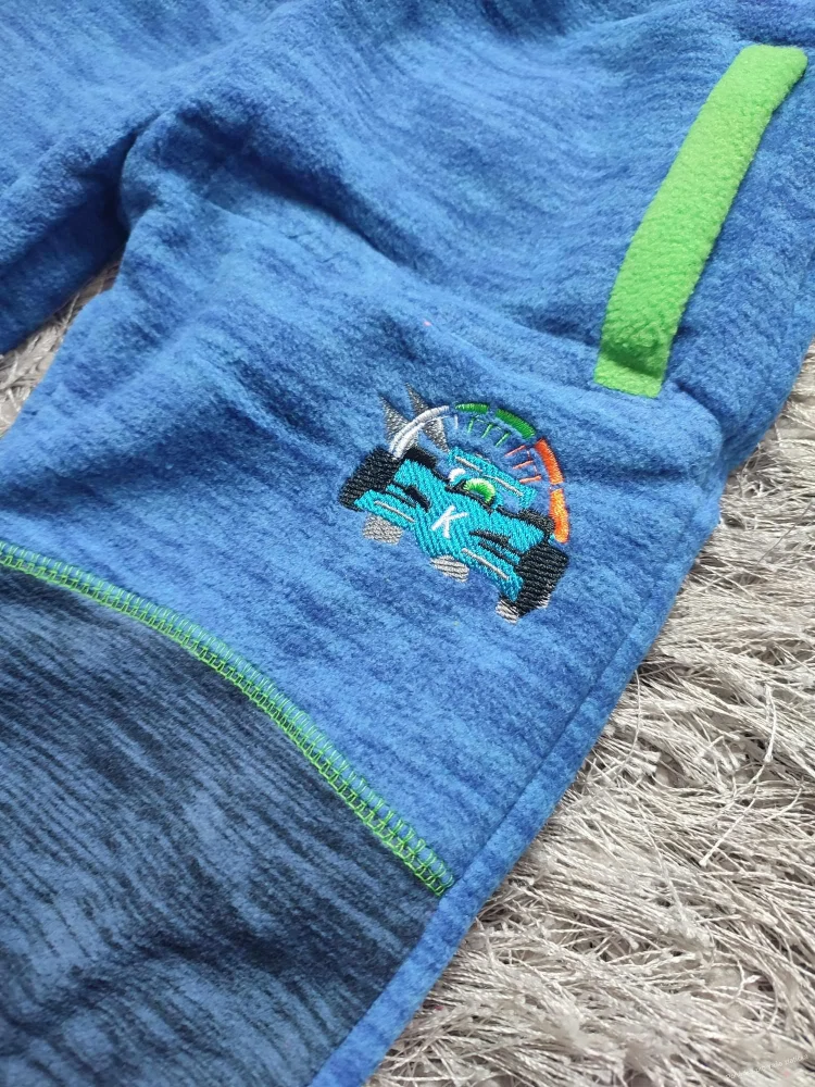 Chlapecké teplé fleecové tepláky KUGO (98,104)