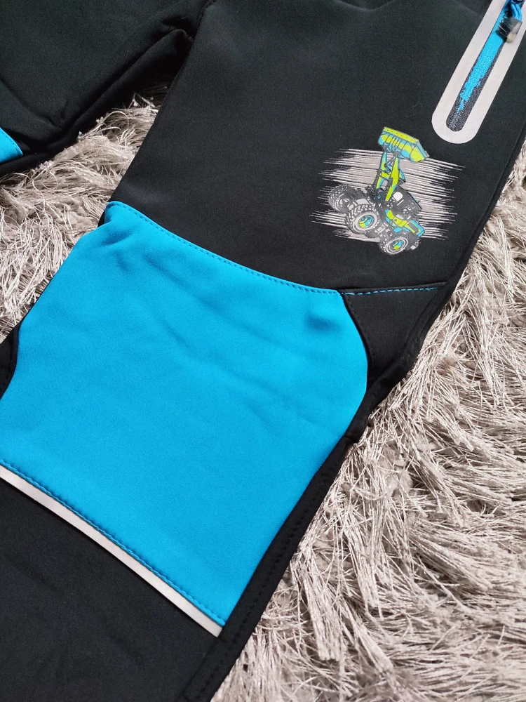 Chlapecké softshellové kalhoty KUGO zateplené 