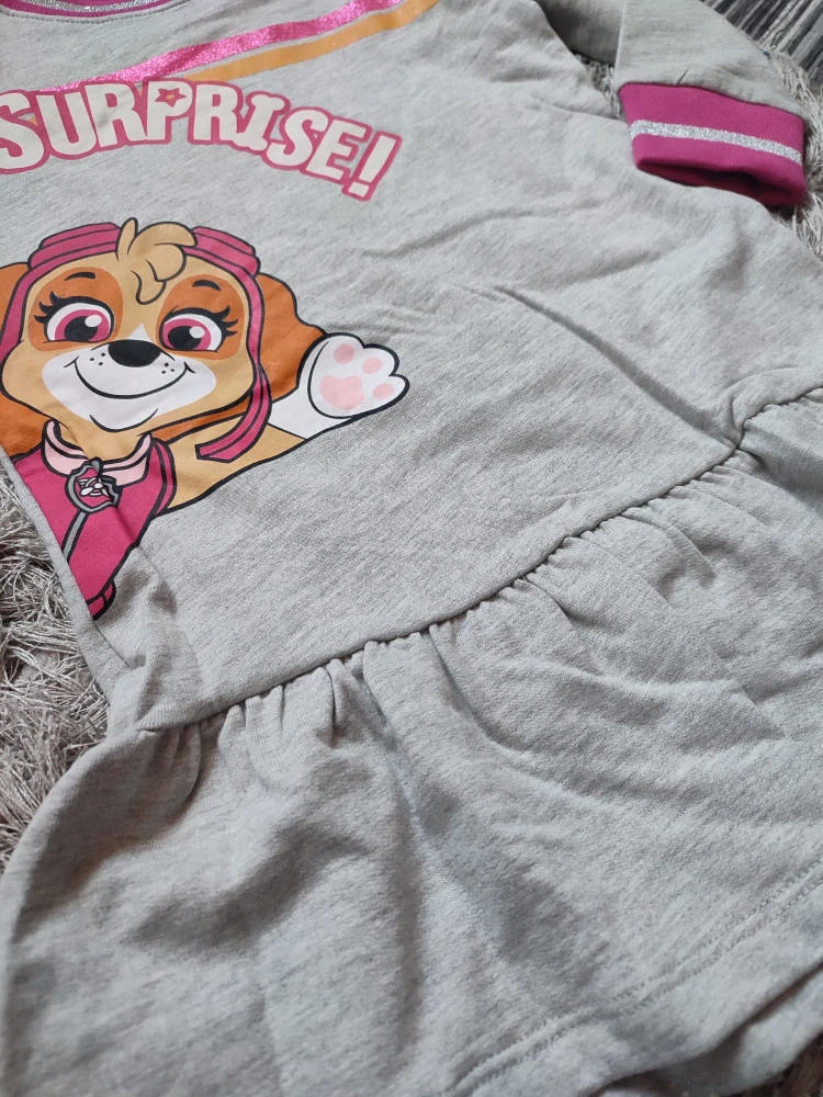 Dívčí šaty PAW PATROL zateplené (104,110)