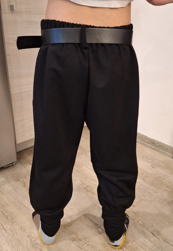 Dívčí kalhoty s páskem