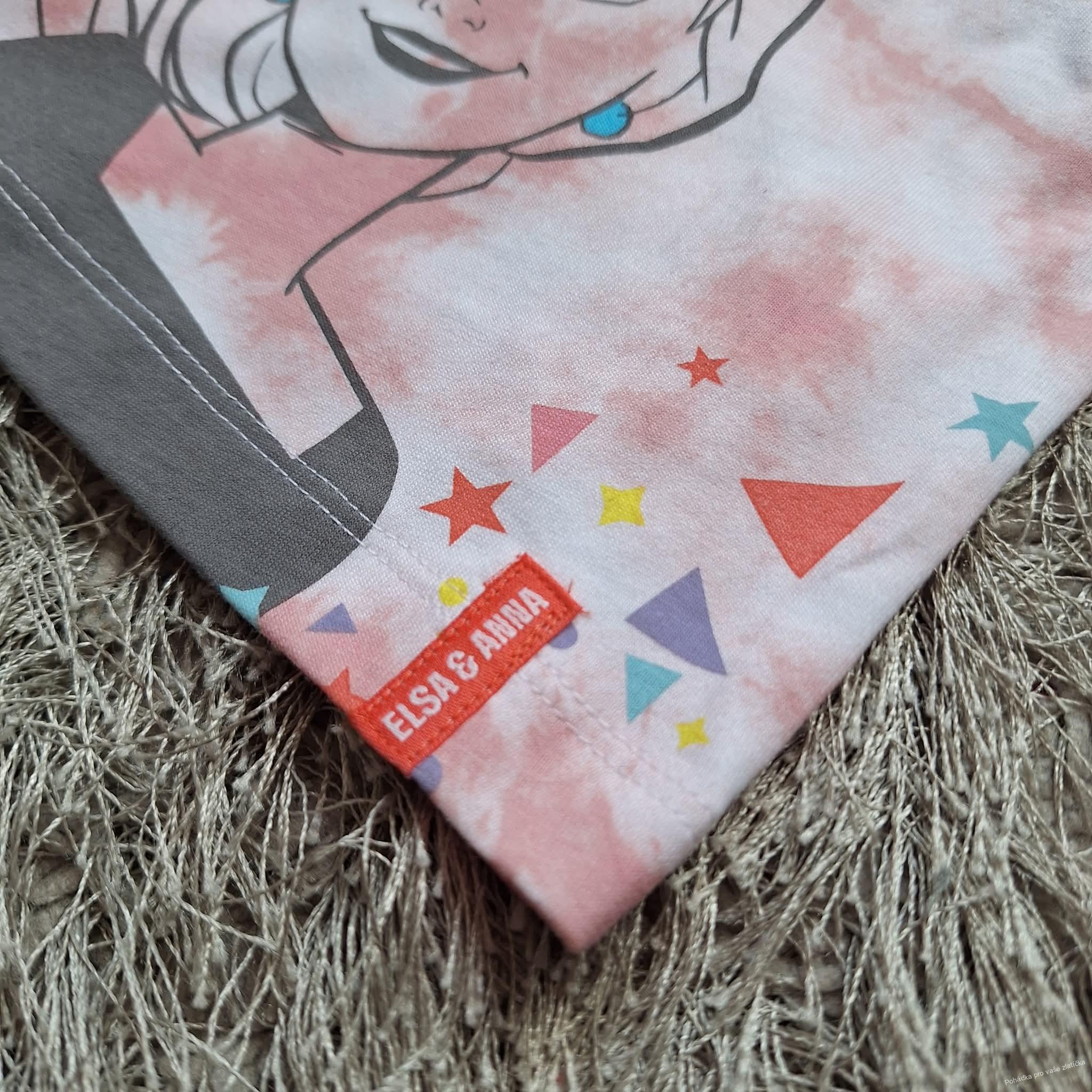 Dívčí triko crop top FROZEN 