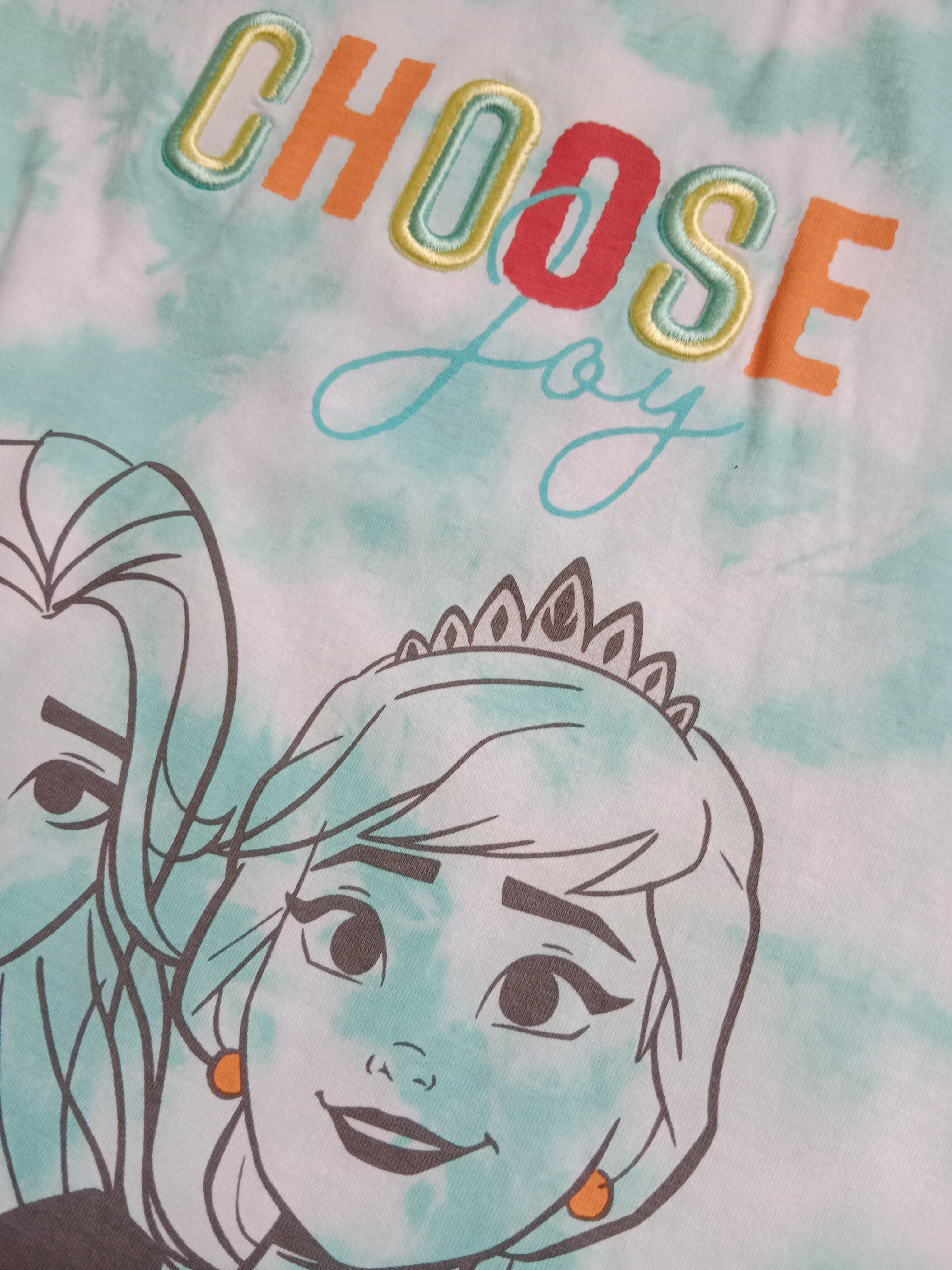 Dívčí triko crop top FROZEN 